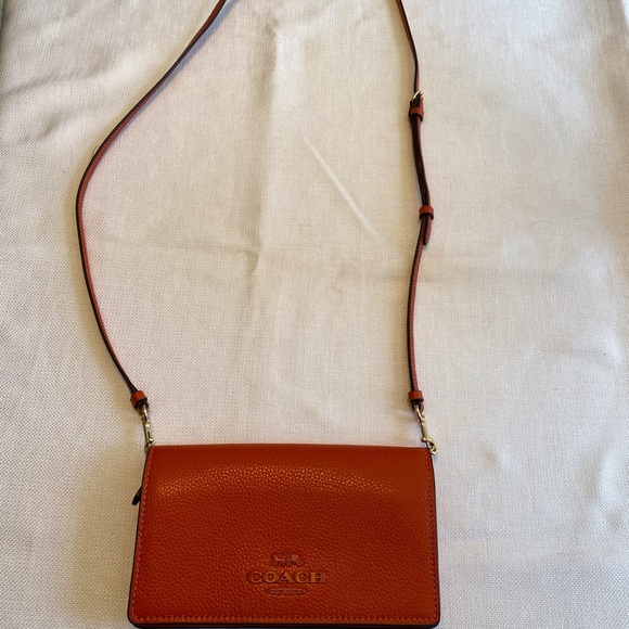 Coach crossbody/clutch Pepper Orange - Picture 2 of 9